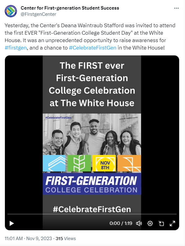 Celebrate First-Gen at the White House
