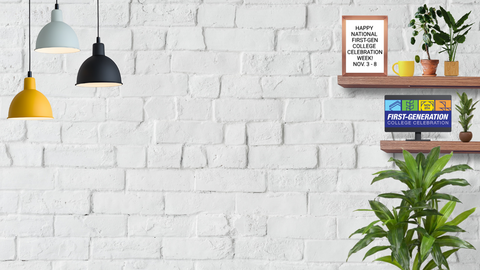 2025 First-Gen Celebration Week Zoom Background option 1