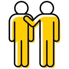 clipart of two friends