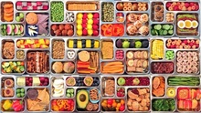 Assortment of food
